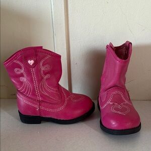 Pink Kids Cowboy Boots